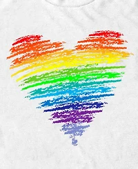 Design By Humans Men's Love Wins Rainbow Pride Short Sleeve T-Shirt