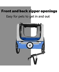 Streamdale Large Folding Dog Bike Trailer - Heavy-Duty Steel Frame