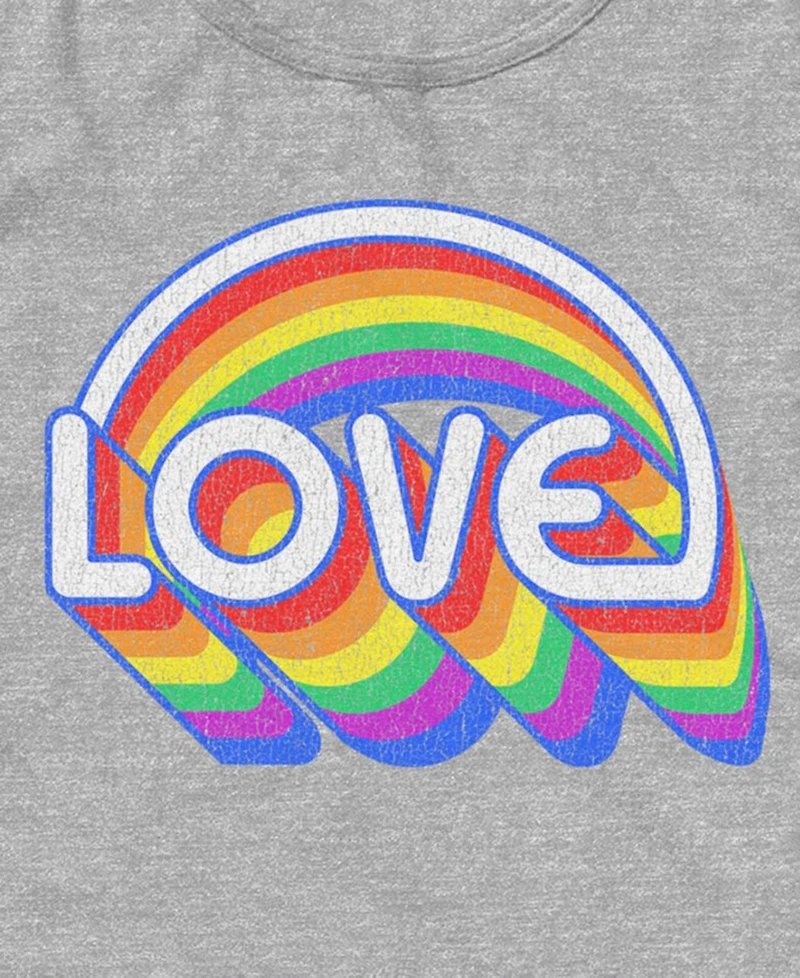 Design By Humans Men's Rainbow Love Sleeveless Tank Top
