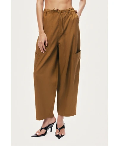 Nocturne Women's High-Waisted Cargo Pocket Pants