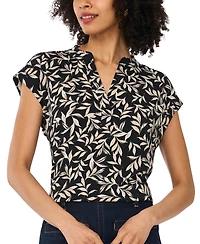 Vince Camuto Women's Printed Short-Sleeve Top