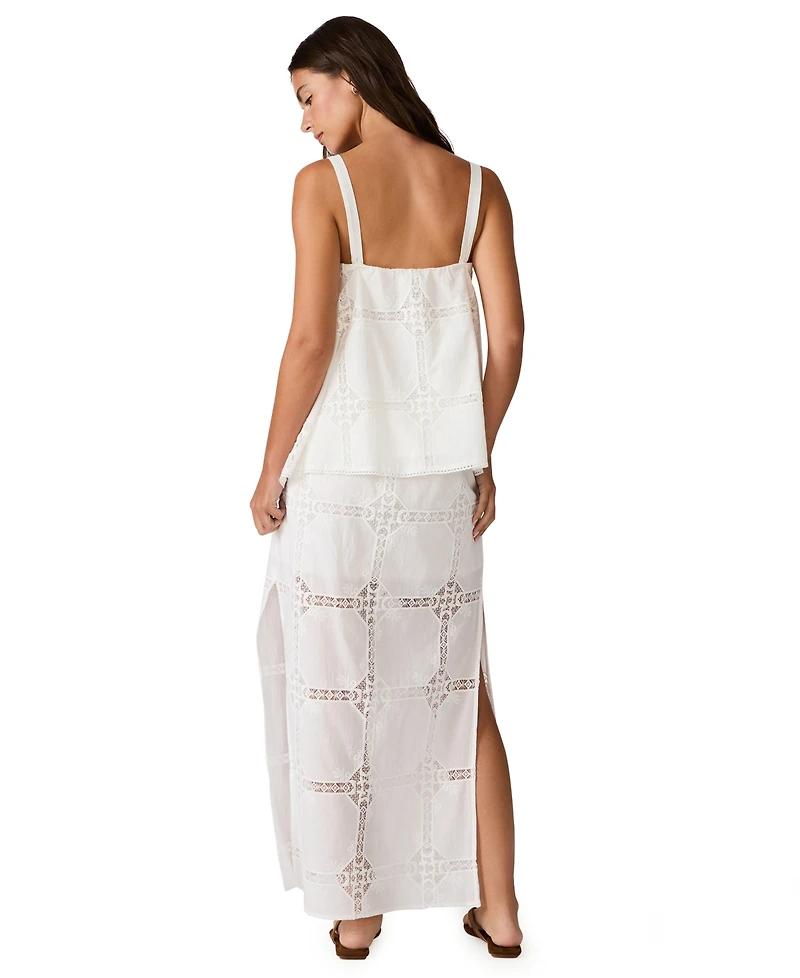 Steve Madden Women's Ainslee Eyelet Sleeveless Top