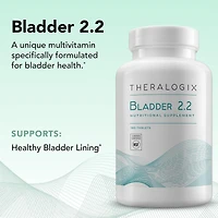 Theralogix Bladder 2.2 Bladder Support Supplement - 90-Day Supply - Vitamins A, C, D, E, Zinc and More - Nsf Certified