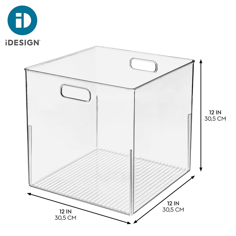 iDesign Large Cube Storage Bin for Pantry or Cabinet