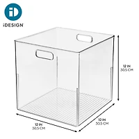 iDesign Large Cube Storage Bin for Pantry or Cabinet