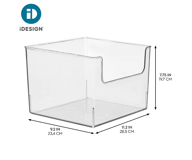 iDesign Open-Front Storage Bin, Set of 2