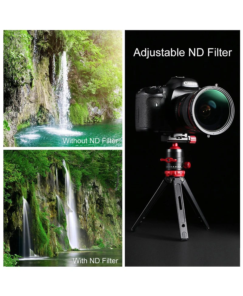 KandF Concept 55mm Super Slim Multi-Coating Variable ND8-ND2000 Filter