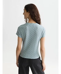 Scotch and Soda Women's Open Structure Slim-Fit T-Shirt