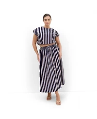 City Chic Women's Sarina Stripe Cotton Top