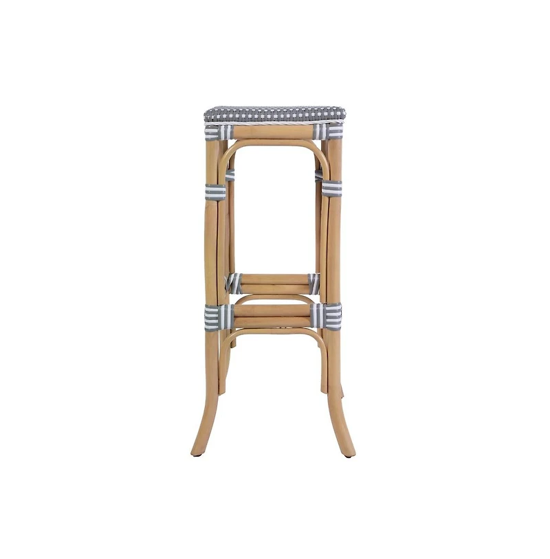 Butler Specialty Laguna Seat Height Rectangular Rattan Backless Bar Stool
