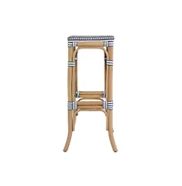 Butler Specialty Laguna Seat Height Rectangular Rattan Backless Bar Stool