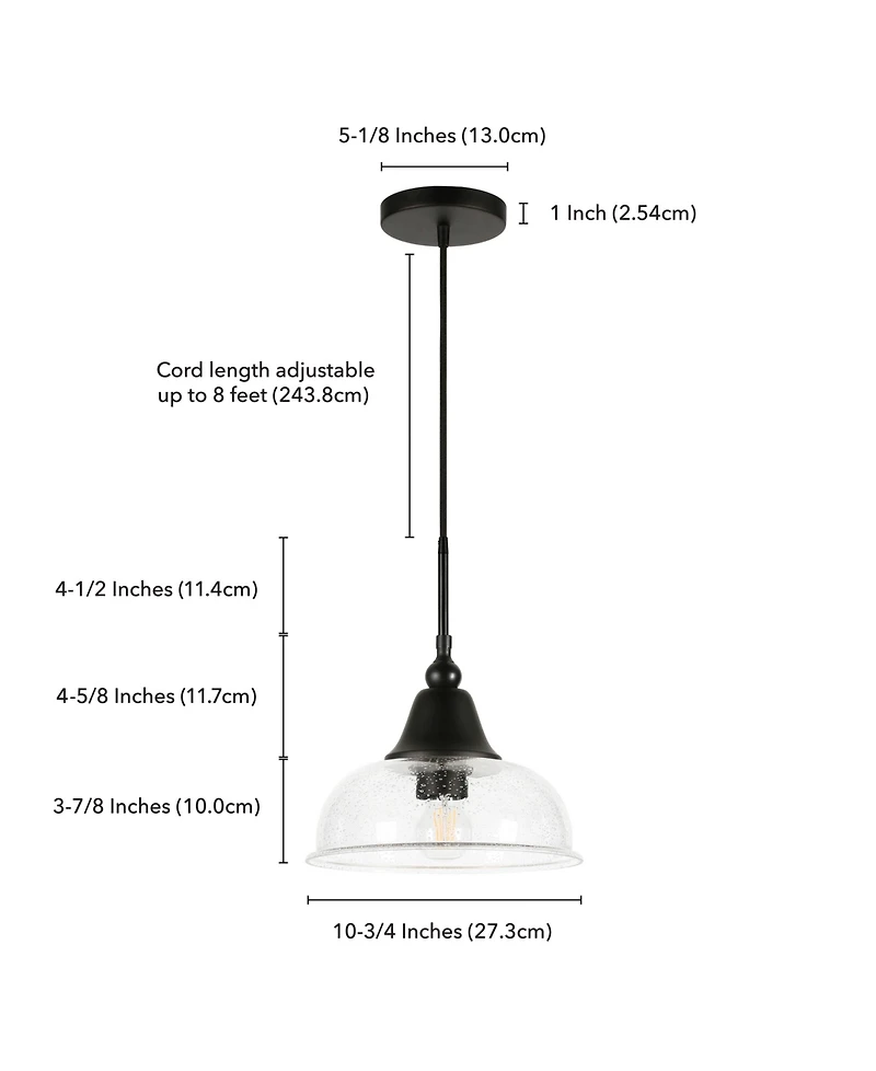 Hudson & Canal Magnolia 10" Wide Metal Pendant