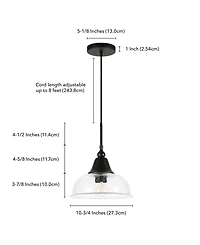 Hudson & Canal Magnolia 10" Wide Metal Pendant