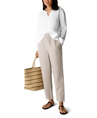 Eileen Fisher Women's High-Waist Tapered Ankle Pants