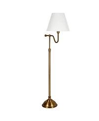 Hudson & Canal Wellesley 63" Metal Tall Floor Lamp