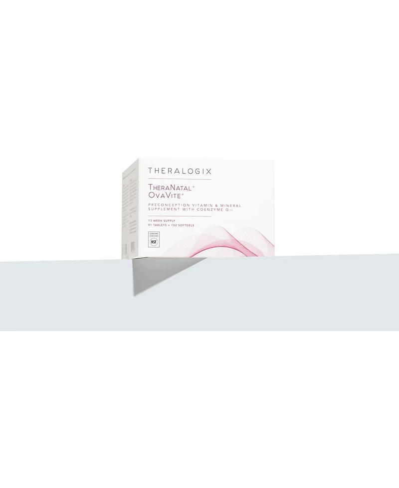 Theralogix TheraNatal OvaVite Preconception Vitamins -13-Week Supply - Prenatal Vitamins and Fertility Supplement for Women with CoQ10