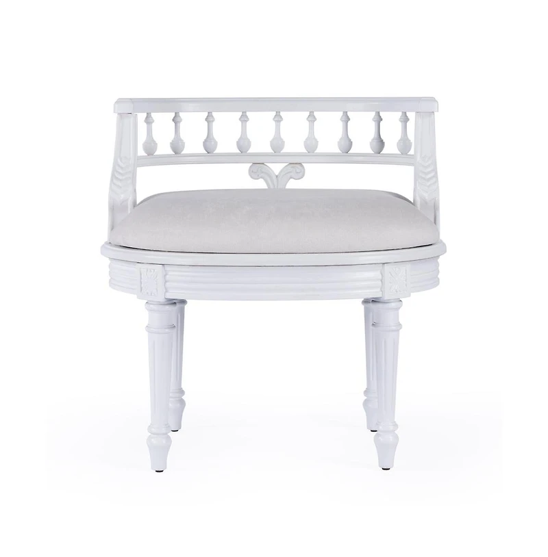 Butler Specialty Hathaway Upholstered 22.5"W Vanity Seat