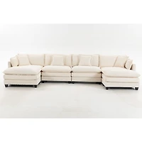 Streamdale Furniture Faux Leather Chesterfield Sofa with Nailhead Trim and 2 Pillows