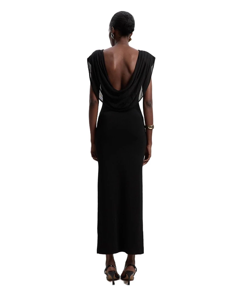 Karen Millen Women's Plunge Back Sleeveless Maxi Dress
