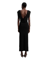 Karen Millen Women's Plunge Back Sleeveless Maxi Dress