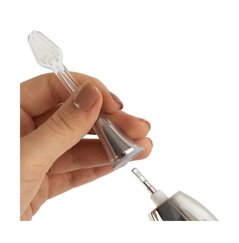 Supersmile Zina45 Sonic Pulse Toothbrush Chrome Replacement Heads 2 pack