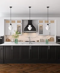 Hudson & Canal Annie 9" Wide Metal Pendant