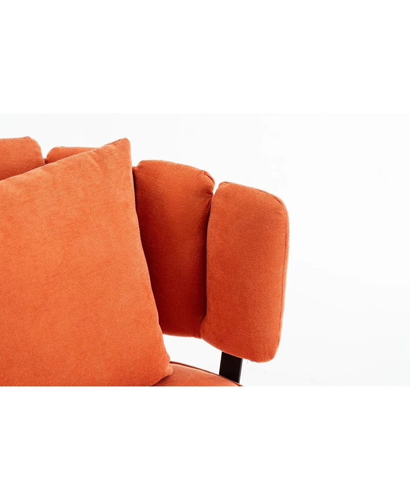 Streamdale Furniture Chenille Decorative Armchair with Spring Seat and Slipcover