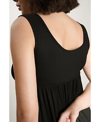 Nom Maternity Ribbed Modal Henley Dress