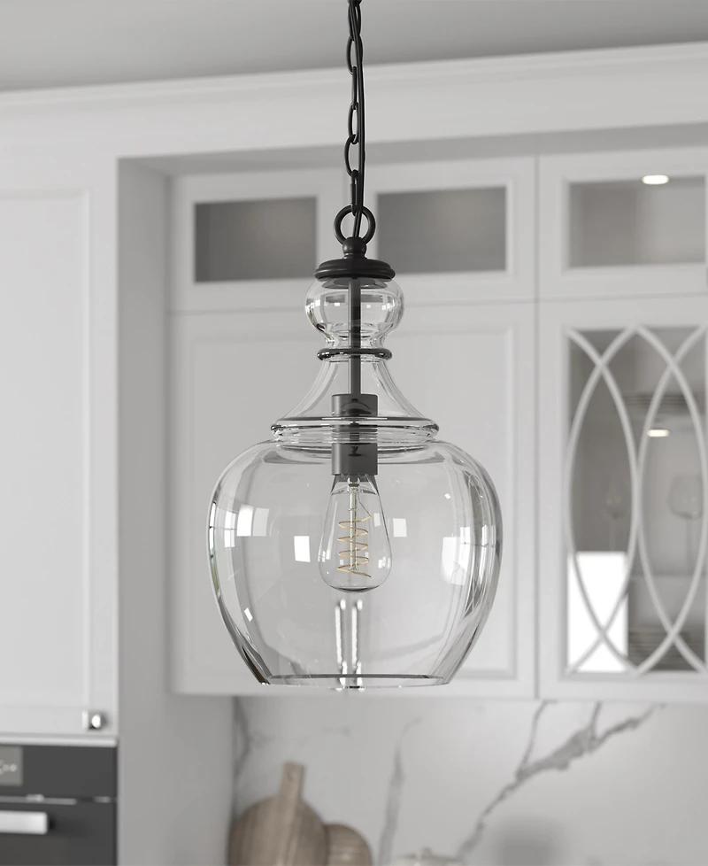 Hudson & Canal Verona 11" Wide Metal Pendant