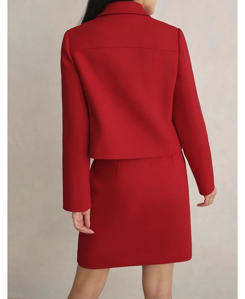 Hobbs London Women's Nessie Boxy Collard Jacket