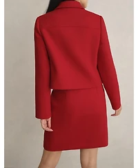 Hobbs London Women's Nessie Boxy Collard Jacket