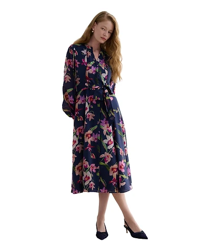 Hobbs London Women's Pippa Floral Midi Dress