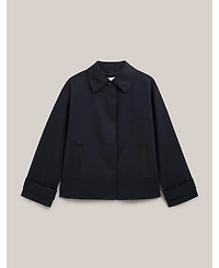 Hobbs London Women's Frida Collared Cropped Trench Coat