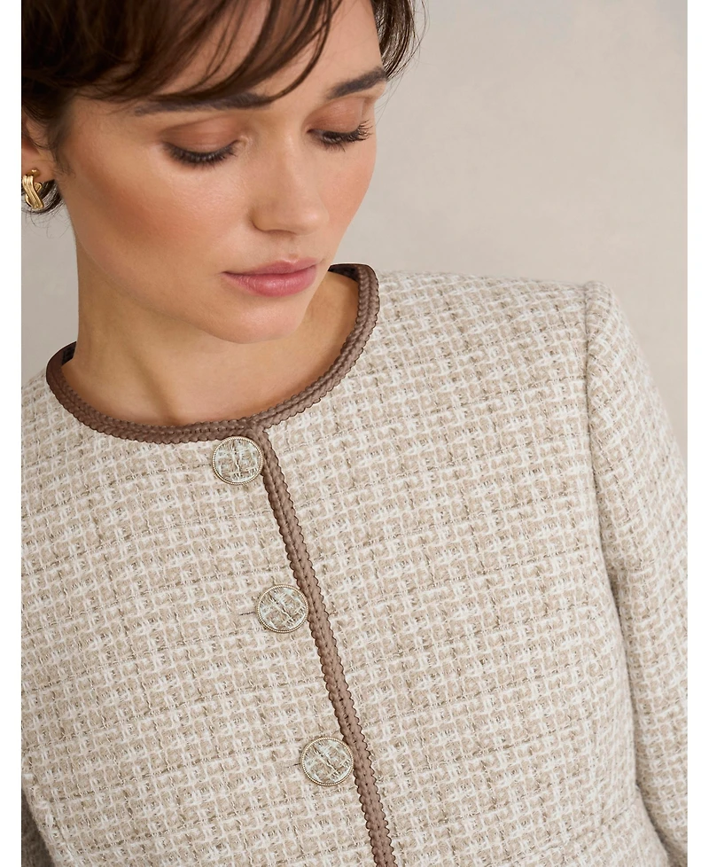 Hobbs London Women's Carey Tweed Jacket