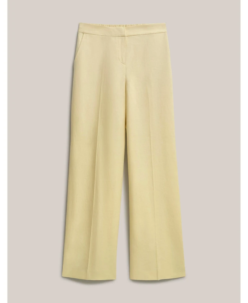 Hobbs London Women's Adalee High-Waist Linen Trousers