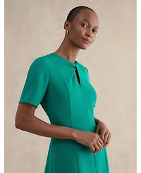Hobbs London Women's Ariela Twist Detail Midi Dress