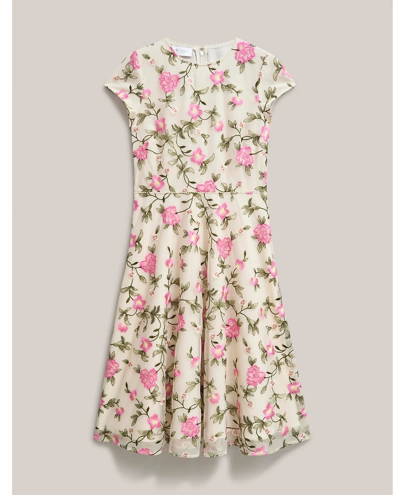 Hobbs London Women's Tia Embroidered Floral Midi Dress