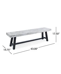 flynama Light Acacia Wood Dining Bench