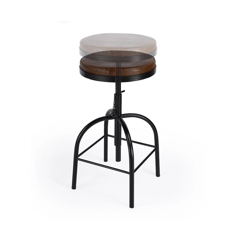 Butler Specialty Clyde Leather 25" Adjustable Bar Stool