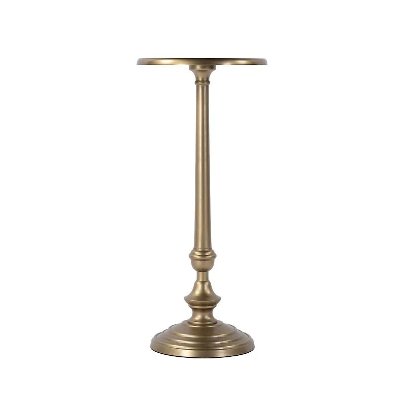 Butler Specialty Astoria 10 in. W Round Metal Pedestal Base End Table