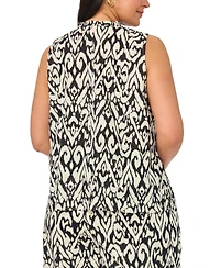 Vince Camuto Plus Size V-Neck Sleeveless Flowy Shell Top