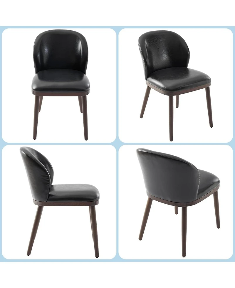 homfan Modern Upholstered Dining Chairs Set of 4