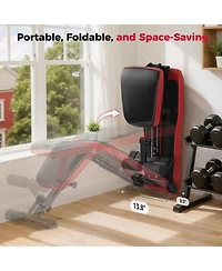 Fed Fitness Adjustable Weight Bench, Full Body Workout Bench for Home Gym Strength Training, Incline Flat Decline for Sit Up Bench Press