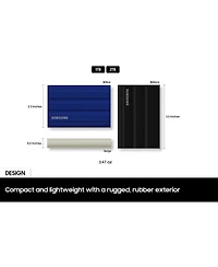 Samsung Ssd Mu-PE2T0S Am Portable Pssd T7 Shield 2TB USB3.2 Gen2 10Gbps