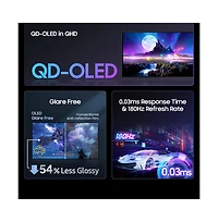 Samsung 27" Odyssey G50SF Oled Qhd Gaming Monitor 180Hz HDR10 G-Sync