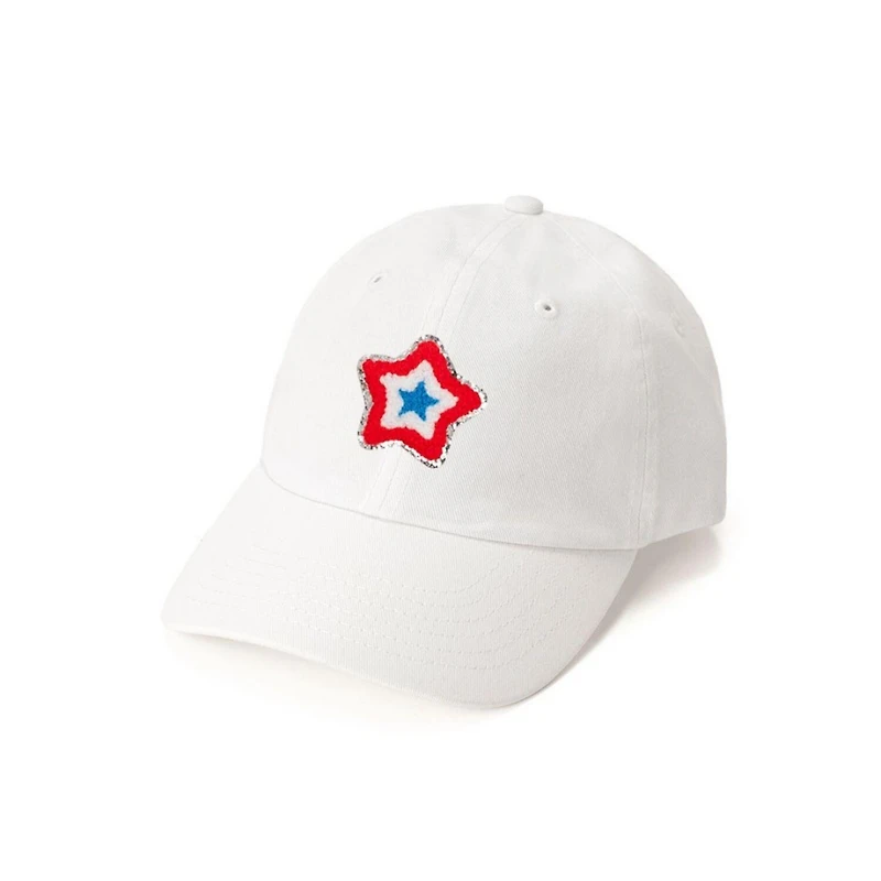 Sweet Wink Girls Patriotic Star Patch Baseball Hat