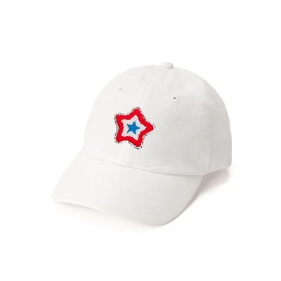 Sweet Wink Girls Patriotic Star Patch Baseball Hat