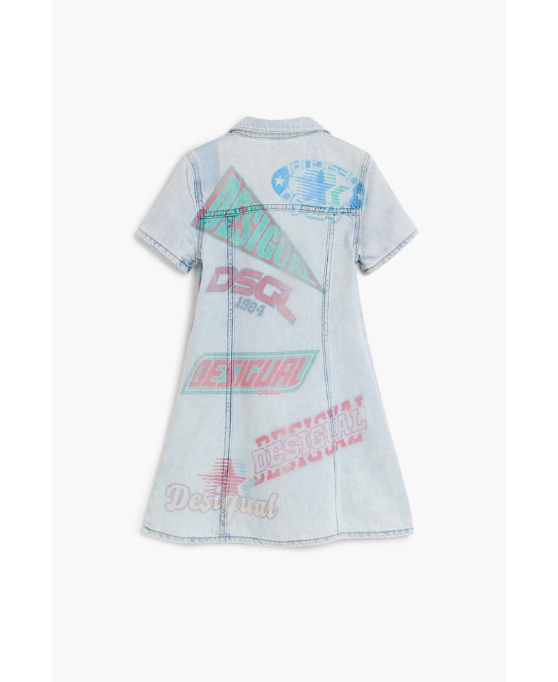 Desigual Girls's Printed denim dress