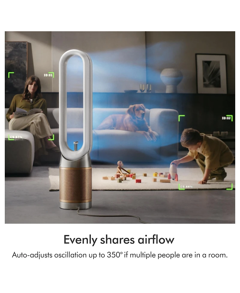 Dyson Find+Follow Purifier Cool | White/Gold