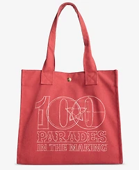 Macy's 100th Thanksgiving Day Parade 2026 Blueprint Canvas Tote Bag, Macy's Exclusive